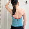 壁虎瑜伽【2506SY334】撞色刺绣吊带背心（一体式胸垫）【5天发货】 商品缩略图2