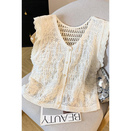 雀说纯色夏季新品宽松显瘦遮肉时尚气质V领无袖背心吊带AL2161 商品图1