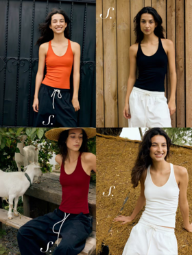 shyshystill/shy202502024/基础款棉质无袖背心