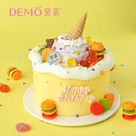 [现货] 5英寸糖果游乐园·（-椰子芒果西米）奶油蛋糕