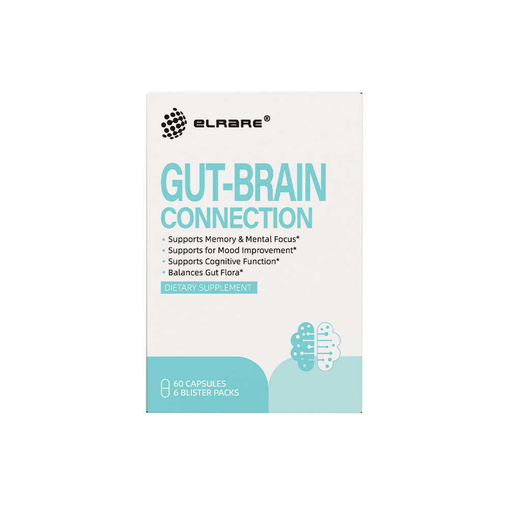 海淘 ELRARE 伊莱瑞 GUT-BRAIN CONNECTION  肠脑轴复合益生菌 胶囊 60粒/盒  27.04