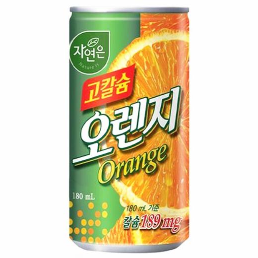 熊津高钙橙汁饮料180ml웅진 고칼슘 오렌지 商品图0