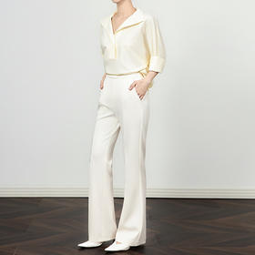 「高货wl」全新升级【铂金会员220/天猫299/差价79】(20120)洛诗琳气质高颜微喇西装裤2025夏季垂坠修身显瘦通勤长裤