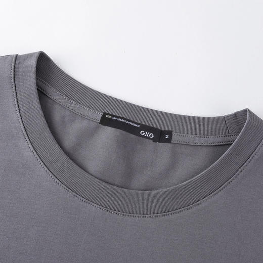 GXG男装夏季休闲百搭上衣男士纯棉创意字母印花短袖t恤K&C 商品图9