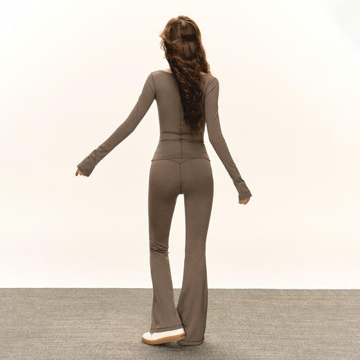 Ariseism  美式复古修身长袖t恤女2025春季新款上衣 商品图4