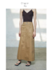 Chapter by/CBS23B13/卡其交织纱线牛仔工装长裙 商品缩略图0