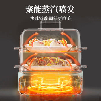 小熊（Bear）电蒸锅 电煮锅 蒸炖煮一体机 家用多层大容量蒸箱 早餐蒸馒头包子多功能 21.5L DZG-P20W7  /家用电器 /厨房小电 /多功能锅 商品图3