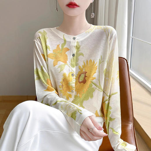 TZW-超细精纺水溶羊毛针织外套 商品图2