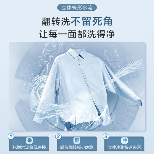 海尔（Haier）波轮洗衣机小型全自动家用 8公斤 宿舍出租房神器 商品图4