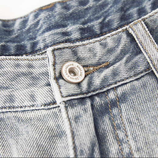 【新品上新】HX 夏季水洗牛仔五分裤微宽松Z207520004101 商品图3