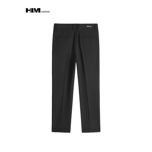 HIM漢崇 后腰简约字母织唛舒适修身通勤商务九分西裤男 2026春季 商品图1