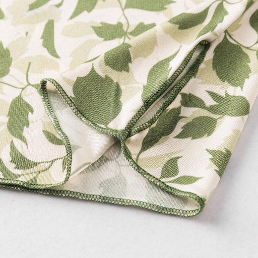 丁摩 真丝蒙面巾女薄印花100桑蚕丝针织挂耳丝巾1021A 商品图1