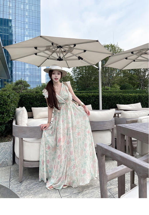 清仓捡漏 LIN BOUTIQUE  LC250061 印花上衣 LK250062 裙裤LL250128 印花长款连衣裙 商品图3