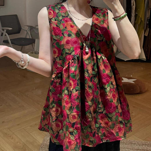 裁缝学苑AQ473新中式国风无袖背心纸样女装新款V领上衣样板图纸 商品图2