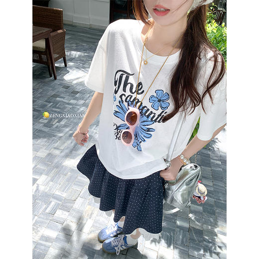 <曾小咸推荐>现货秒杀！最后一波 ！雏菊印花短袖 日常109.99 立减60 秒杀49.99！波点拼接蕾丝半身裙 日常129.99 立减70 秒杀59.99！ 商品图2