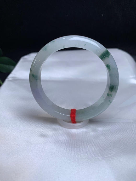 620115，52.6 淡紫飘花正圈，清新白底 飘蓝花 局部带紫底 清新干净 秀气 商品图1