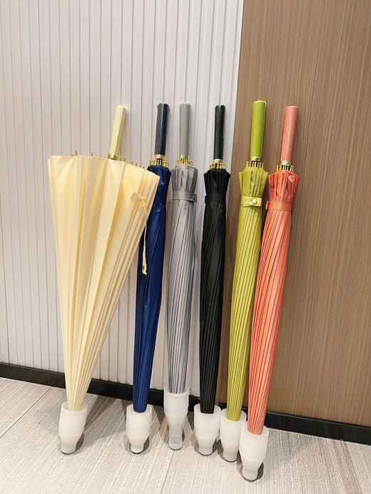 【24骨直柄防水套伞】 伞届天花板 自带防水套 以后下雨坐地铁不用套塑料袋了 出口日本品质!超大号!全家可用!!24骨加固筋骨，115cm超宽伞下直径!!台风天都不怕! 商品图8