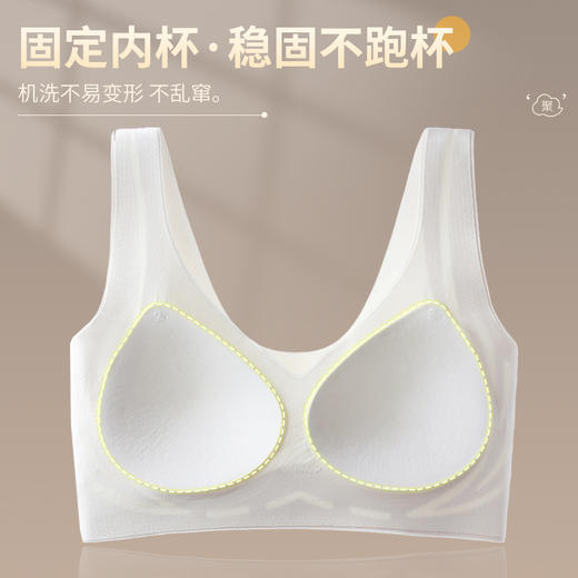 美背提拉上托无痕内衣女固定杯收副乳防下垂聚拢背心式文胸女 商品图2
