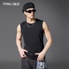 PINLI品立2025春季新款纯色打底无袖圆领T恤男士潮牌休闲背心上衣B252111001 商品缩略图0