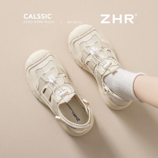 ZHR则则透气镂空溯溪鞋女2025夏季徒步丑萌鞋厚底防滑运动休闲鞋 商品图6