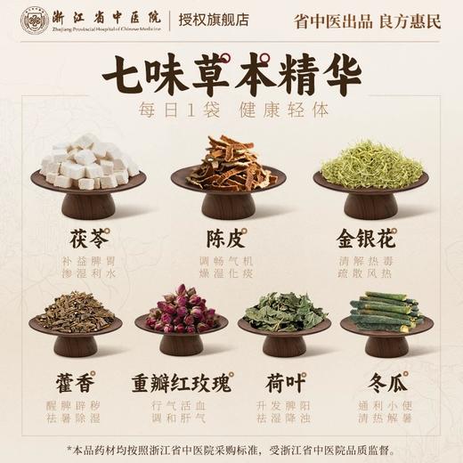 【浙江省中医院出品】荷叶金银花茯苓饮茶包养生茶 商品图2