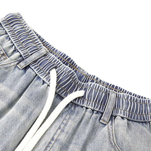 【断码清仓】HX 夏季水洗直筒牛仔长裤宽松C201520051101 商品图2