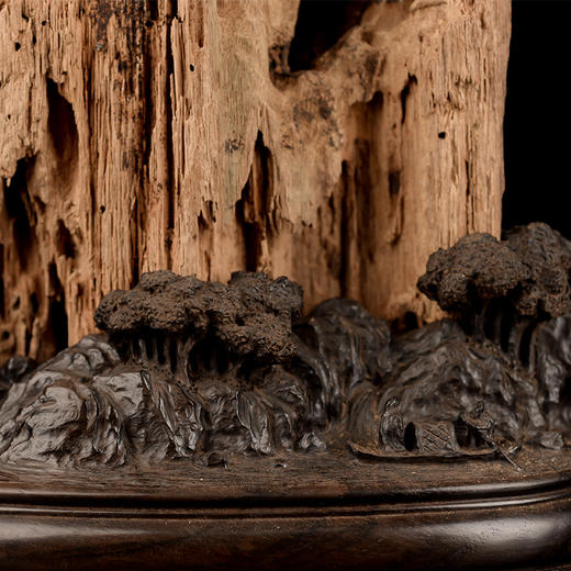 【沉香摆件】香四代张文地出品柬埔寨沉香雕件造化纹心 商品图3