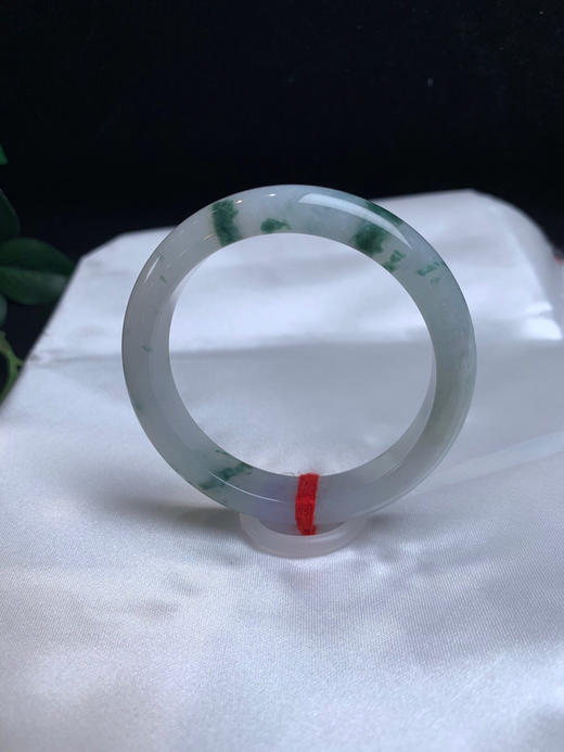 620115，52.6 淡紫飘花正圈，清新白底 飘蓝花 局部带紫底 清新干净 秀气 商品图2