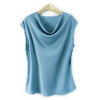 丁摩 真丝女士无袖背心荡领桑蚕丝T恤ws025 商品缩略图2
