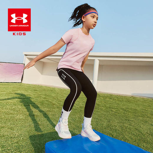 【12月-特惠福利】UnderArmour安德玛女童凉感速干圆领短袖T恤252220135 商品图6