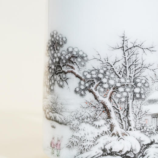 昌南大师景德镇陶瓷《瑞雪兆丰年》茶水分离杯 商品图6