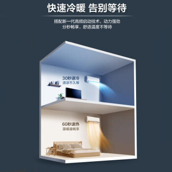 奥克斯空调 省电侠 大1匹 新一级能效变频冷暖 节能防直吹 铜管空调 国家补贴 KFR-26GW/BpR3AQS1(B1) /家用电器 /大 家 电 /空调 商品图2