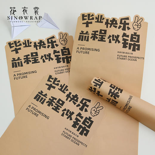 毕业快乐单支套袋 10套/包 商品图5
