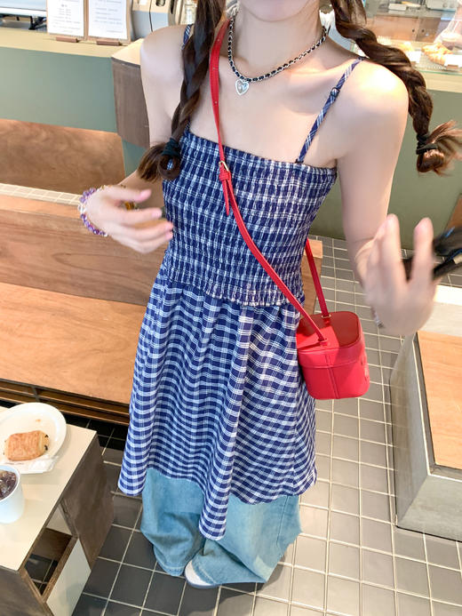 【149元任选2件】最后一波！两穿格子抹胸吊带连衣裙 商品图8