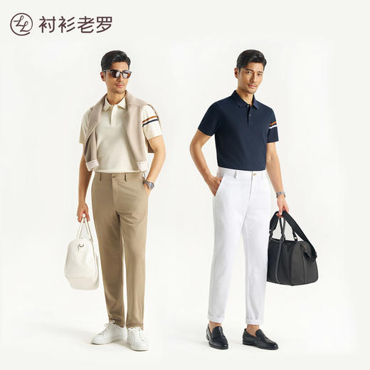 【大师高定】金典条纹莱赛尔棉POLO衫255X0P929S[门店专款] 商品图2