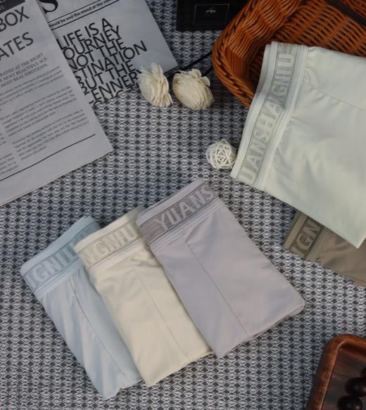 【7A抑菌冰丝男士内裤】!!镂空腰带设计 透气加倍简约大方 多色组合超百搭 冰丝面料，速干透气，冰冰凉凉，无惧闷热 镂空腰头设计，高弹不勒，舒适一整天 商品图6