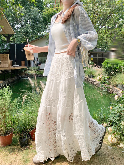 <曾小咸推荐>新品现货秒杀！卖完下架不再补 ！微信粉丝打折价！！蕾丝半身裙 日常229.99/件 立减130 秒杀99.99/件！！ 商品图5