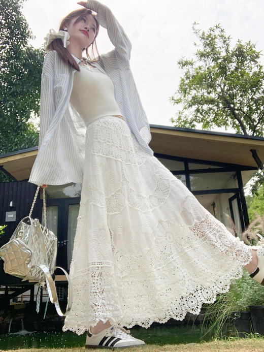 <曾小咸推荐>新品现货秒杀！卖完下架不再补 ！微信粉丝打折价！！蕾丝半身裙 日常229.99/件 立减130 秒杀99.99/件！！ 商品图7