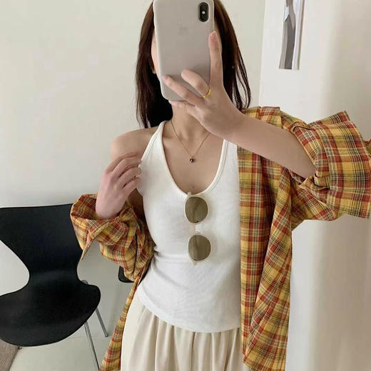 最高品质‼️【挂脖工字吊带背心】出口高品质 纯欲天花板‼️ ins博主人手一件 ​好穿疯了🔥 商品图6