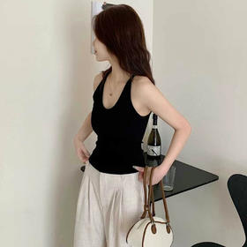 最高品质‼️【挂脖工字吊带背心】出口高品质 纯欲天花板‼️ ins博主人手一件 ​好穿疯了🔥