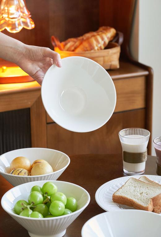 🔹紧急❗清亏❗29.9元到手6个❗【纯白 7英寸山田斗笠碗】品牌直发，✨集颜值与实用性于一体 ✅釉下彩工艺，1300°高温烧制，安全健康 商品图0