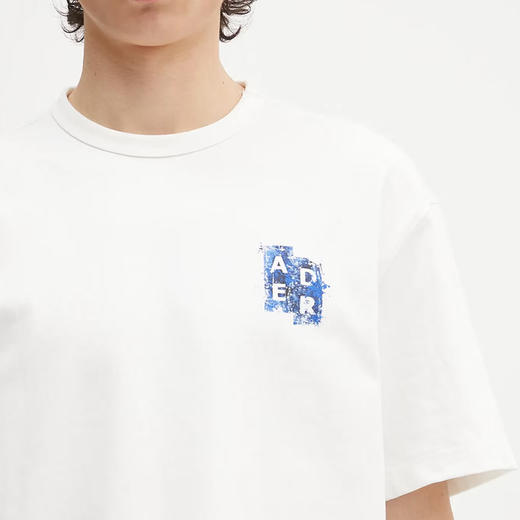 ADER ERROR 2025春夏新品 男士简约徽标字母印花宽松短袖T恤父亲节礼物 白色 BN42FYTS0104OW 商品图4
