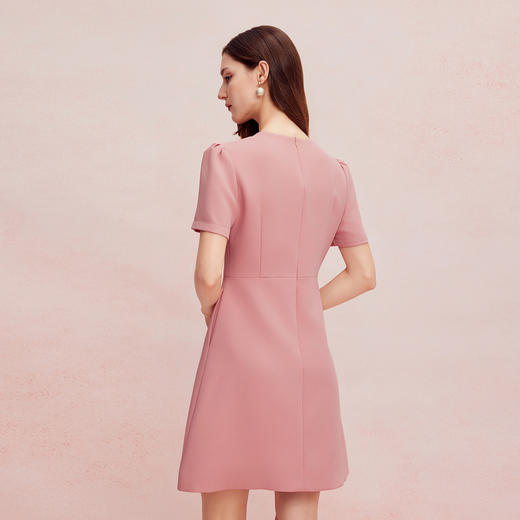 QF8A1斯尔丽25新款精致刺绣收腰减龄显瘦宴会连衣裙 商品图1