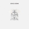 COCO ZONE 春夏季印花圆领短袖T恤宽松上衣 23C29395 商品缩略图1