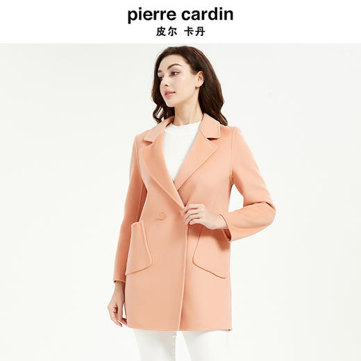 皮尔卡丹女装轻商务干练通勤多色毛呢大衣 商品图1