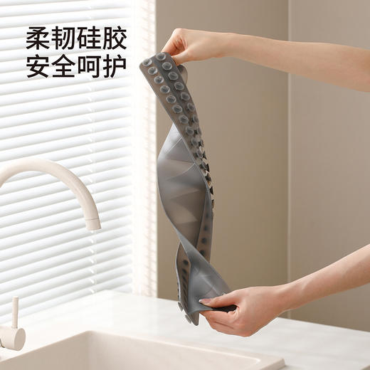 FaSoLa水槽边缘挡水板厨房洗碗池洗手盆防溅水挡板隔板硅胶挡水条 商品图4
