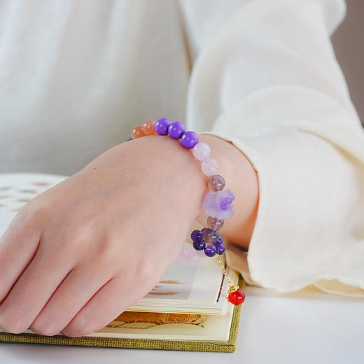 Winy新品紫气东来紫晶手链配证书送女友闺蜜节日礼物 商品图3