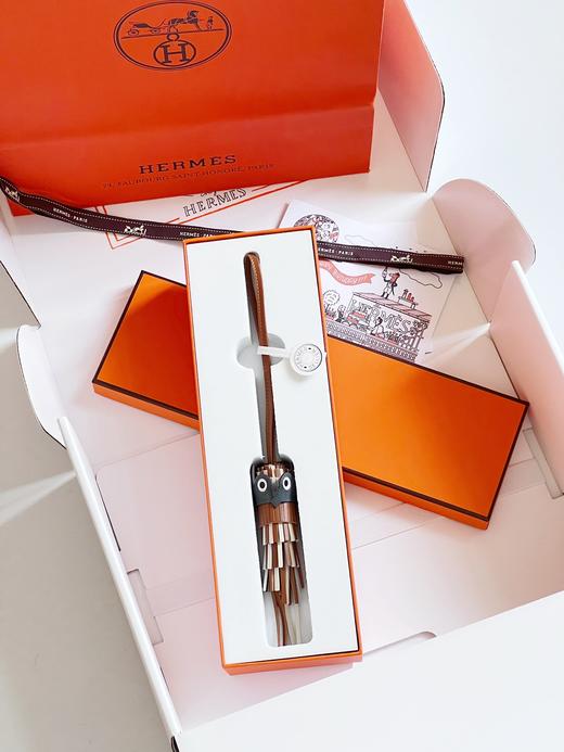 拼色 EP/SW/羊羔皮 猫头鹰流苏挂件（YT） 商品图6