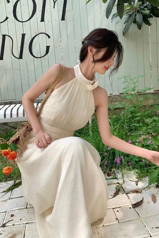 ELLA JADE 立体花朵挂脖绝美仙女长裙 20401 商品图4