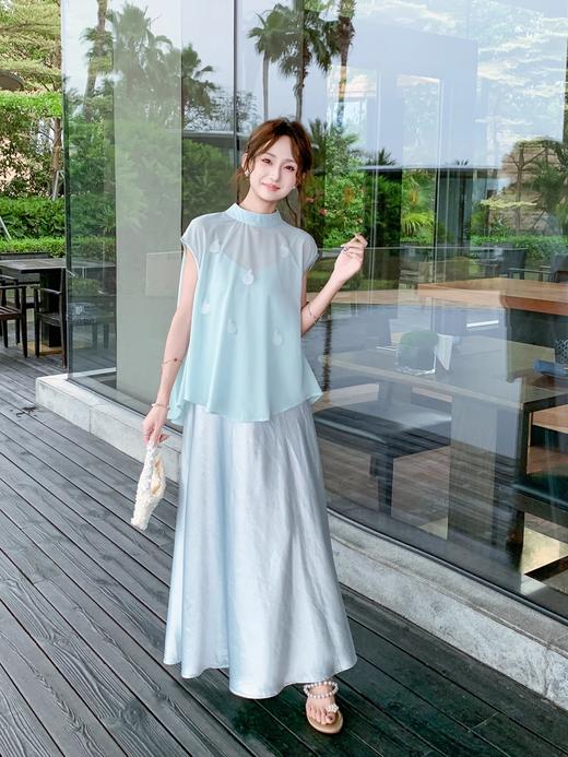 张心子【焦点女王】轻薄透气立体蝴蝶气质仙气两件套套装 U2505092 商品图5